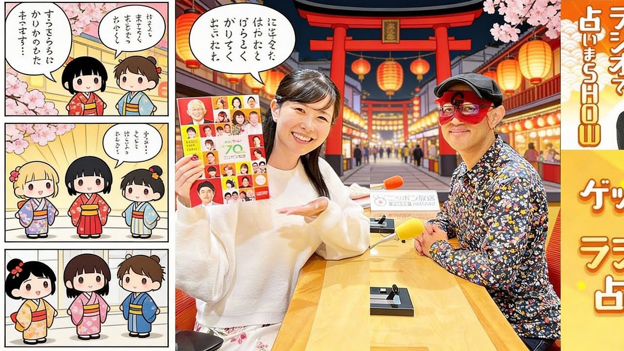 【ゲッターズ飯田】 【睡眠用・作業用・ドライブ・高音質BGM聞き流し】 出演者 : ゲッターズ飯田、東島衣里（ニッポン放送アナウンサー）Vol.9