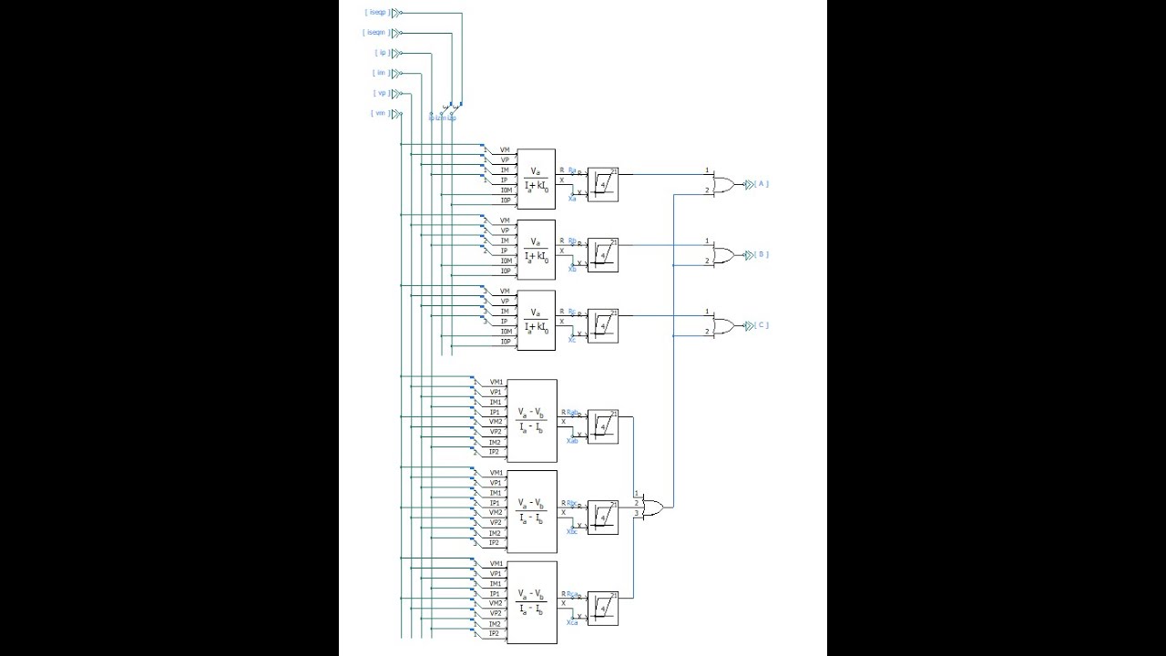 PSCAD Tutorial Modeling a Quadratic Distance Relay