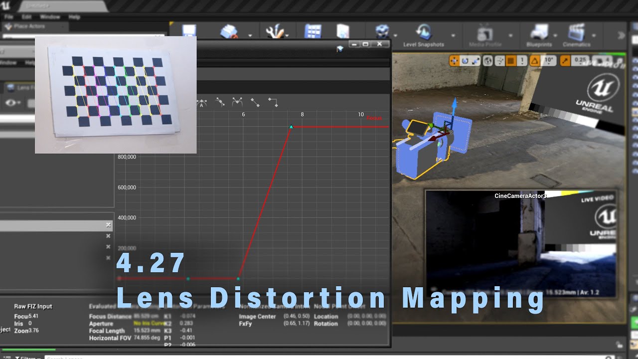 Unreal Lens Distortion Mapping with Indiemark Encoders