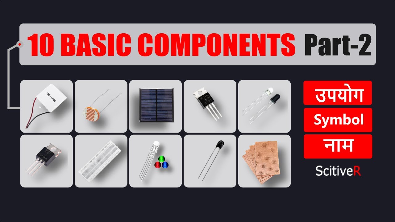 10 Basic electronics components Part-2 | Name, Symbols and Uses in hindi
