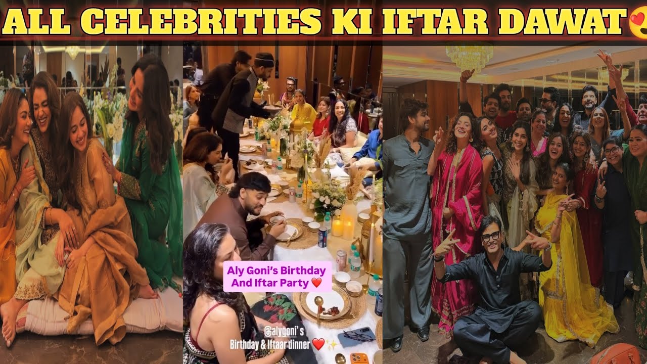 Ali & jasmeen ki iftar dawat 😍 all celebrities in one hall😍| #viral #iftardawat #jannatzubair 