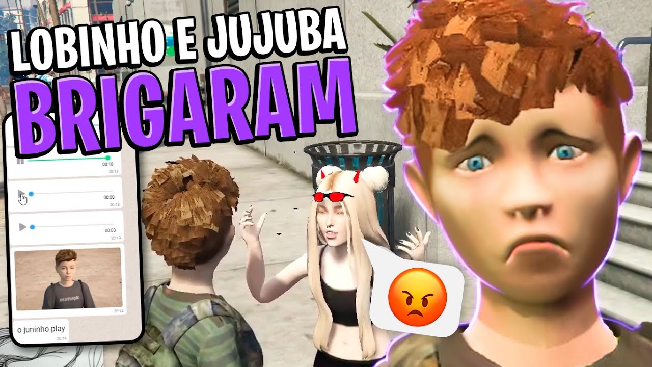 LOBINHO E JUJUBA BRIGARAM! - GTA RP