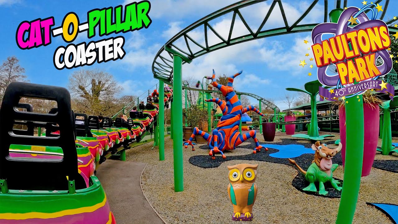 Experience the CAT-O-PILLAR Roller Coaster at Paultons Park (May 2023) [4K]