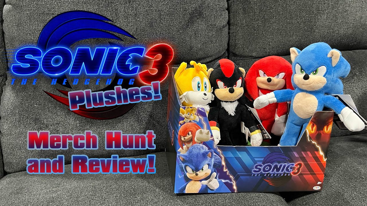 NEW Sonic The Hedgehog 3 Movie Plushes! (Merch Hunt and Review!)