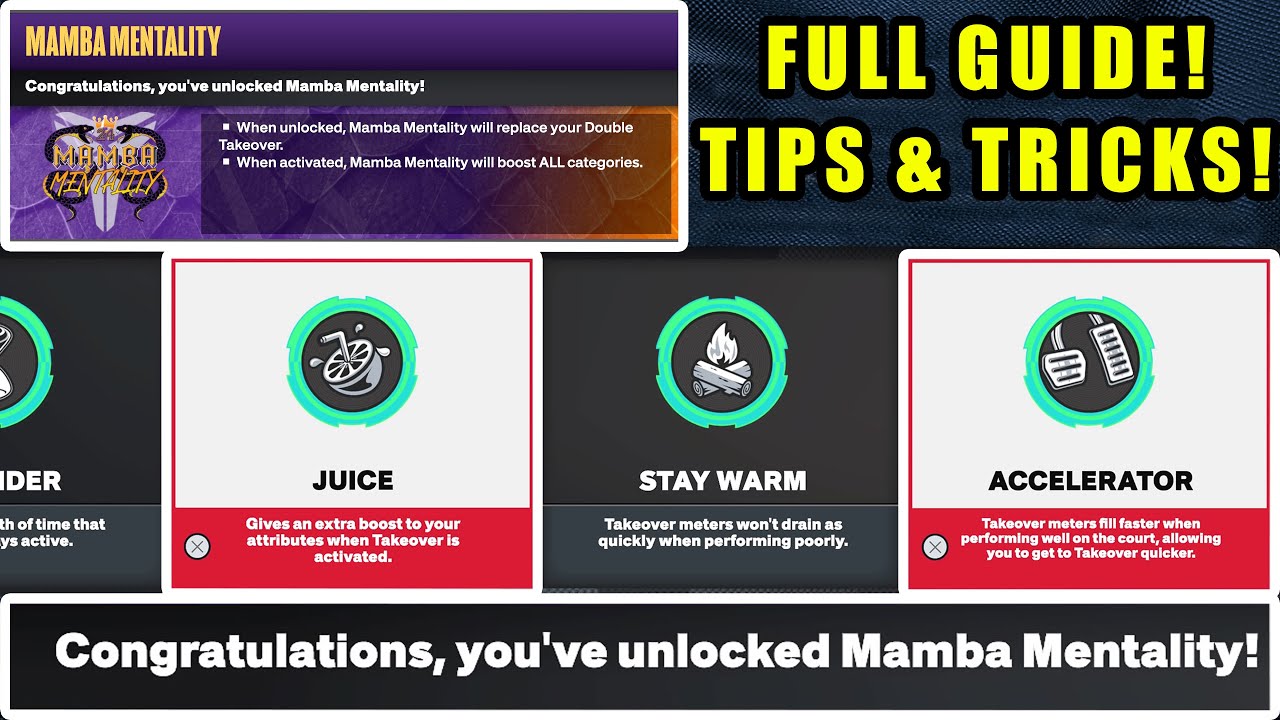 HOW TO GET JUICE PERK, ACCELERATOR, MAMBA MENTALITY & EVERY TAKEOVER PERK IN NBA 2K24! FULL GUIDE!