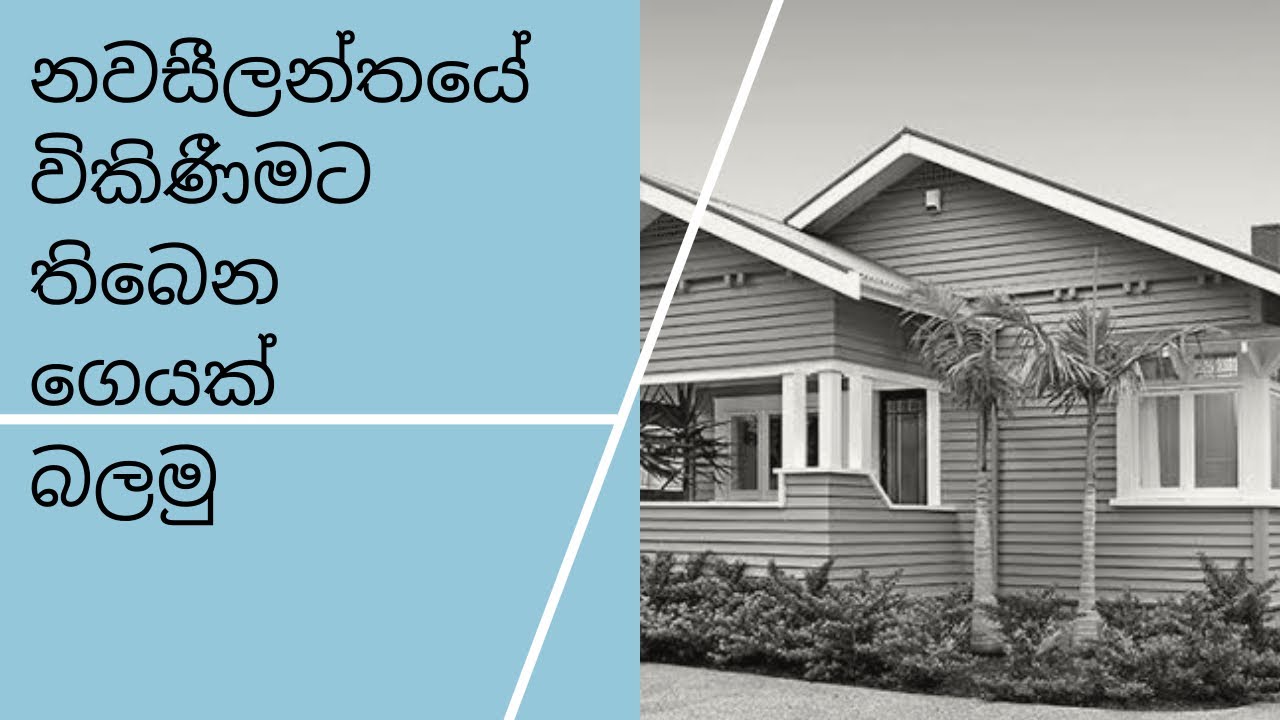 නවසීලන්තයේ විකිණීමට තිබෙන ගෙයක් බලමු. ගෙයක් ගැනීමේදී සැලකිලිමත් විය යුතු කරුණු. NZ housing sinhala
