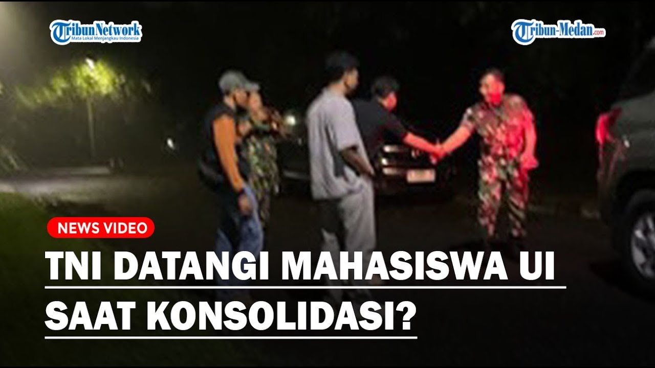 VIRAL TNI Datangi Mahasiswa UI saat Konsolidasi di Pusgiwa Depok❓