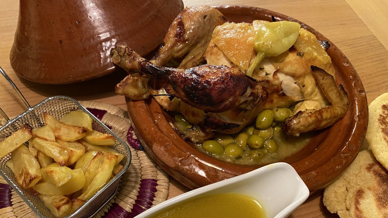 Marokkansk kylling med oliven - دجاج مغربي بالزيتون