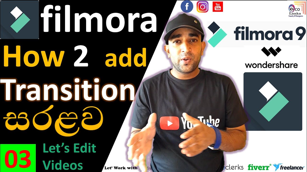 Filmora video editor sinhala |  Video editor tutorial sinhala | wondershare filmora | Transitions