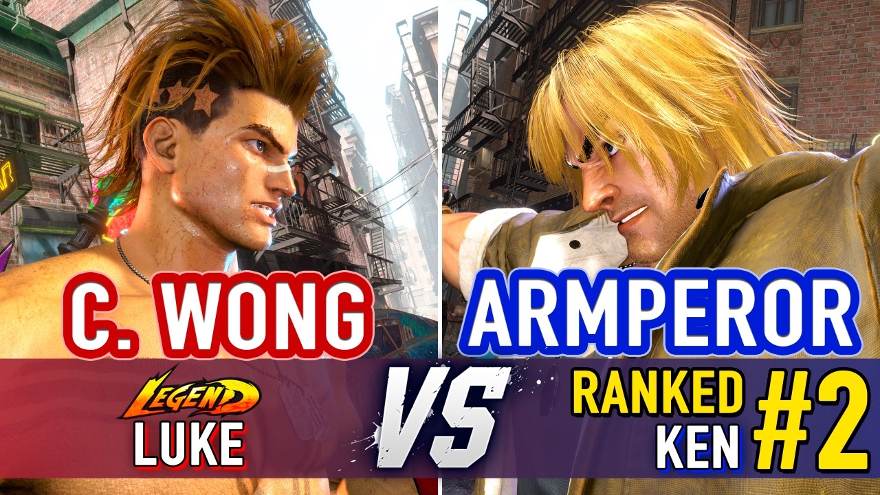 SF6 🤜 CHRIS WONG (Luke) vs ARMPEROR (#2 Ranked Ken) 🤛 SF6 High Level Gameplay