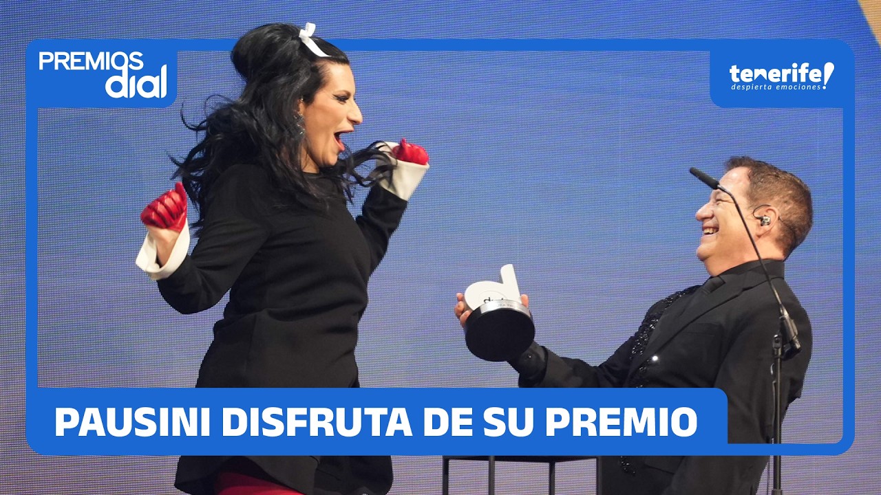 LAURA PAUSINI salta de alegría al recibir su premio | Premios Dial Tenerife 2026