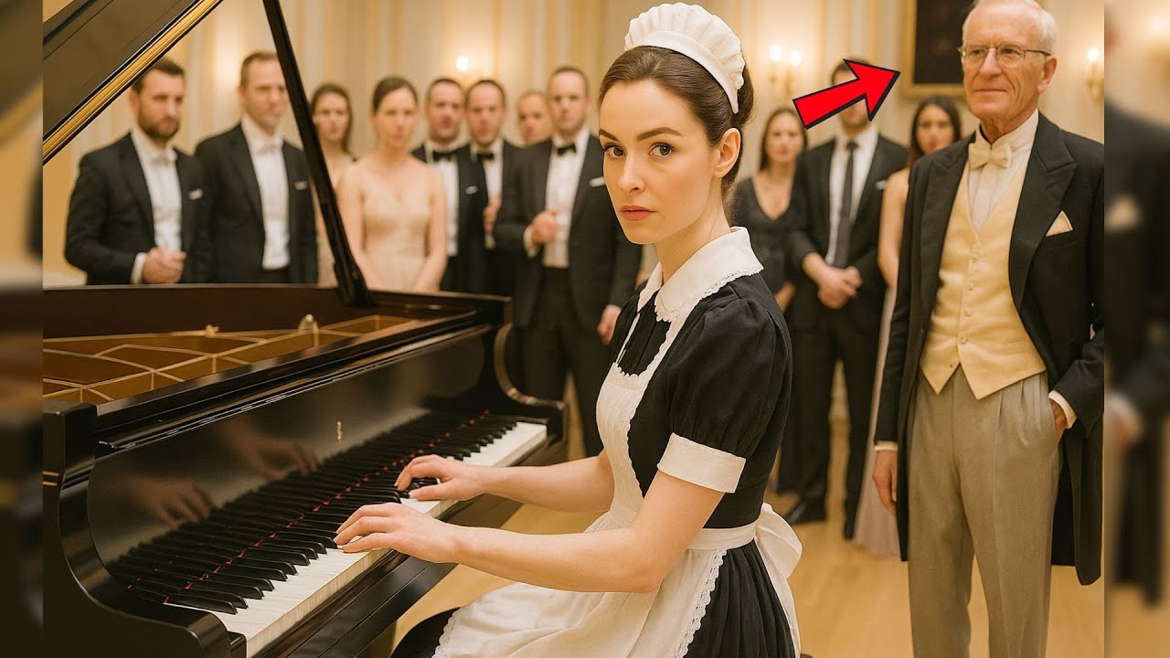 Milionarul obligă menajera să cânte la pian, dar talentul ei îl lasă fără cuvinte!