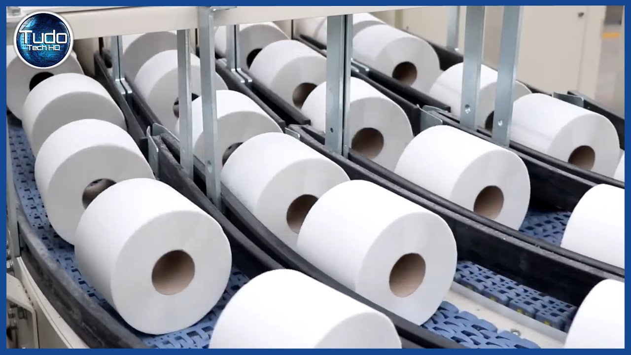 Como é feito o Papel Higiênico - Processo Industrial de Fabricação do Papel Higiênico em Rolo