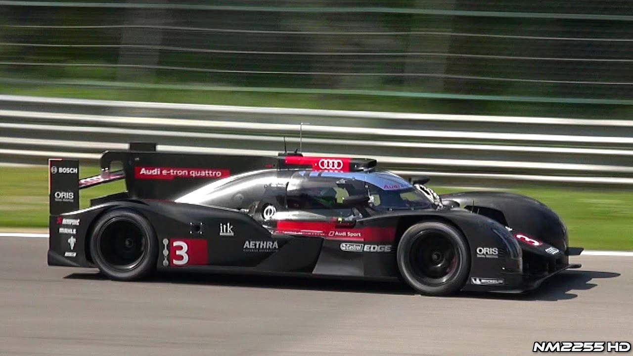 Audi R18 e-Tron Quattro Sounds Like a Jetplane!!