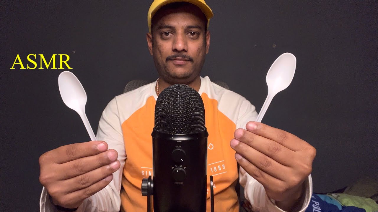 ASMR Spoons On Mic For Relaxing ( No Talking )