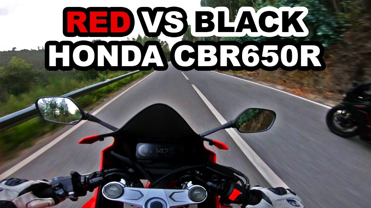 Red Honda CBR650R VS Black Honda CBR650R Rider POV  - GoPro HERO 7 Black