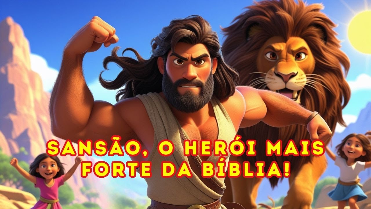 Você Vai se Surpreender com a Força de Sansão! | Música Infantil Cristã 🎶 | Pequeninos Que Louvam