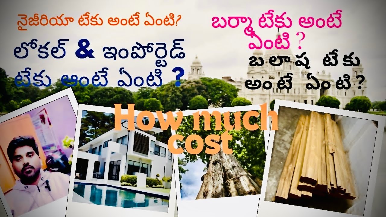 బాలషా టేకు అంటే ఏంటి?  బర్మా టేకు అంటే ఏంటి?  నైజీరియా టేకు అంటే ఏంటి?   how mach కాస్ట్?🤷🏻‍♀️
