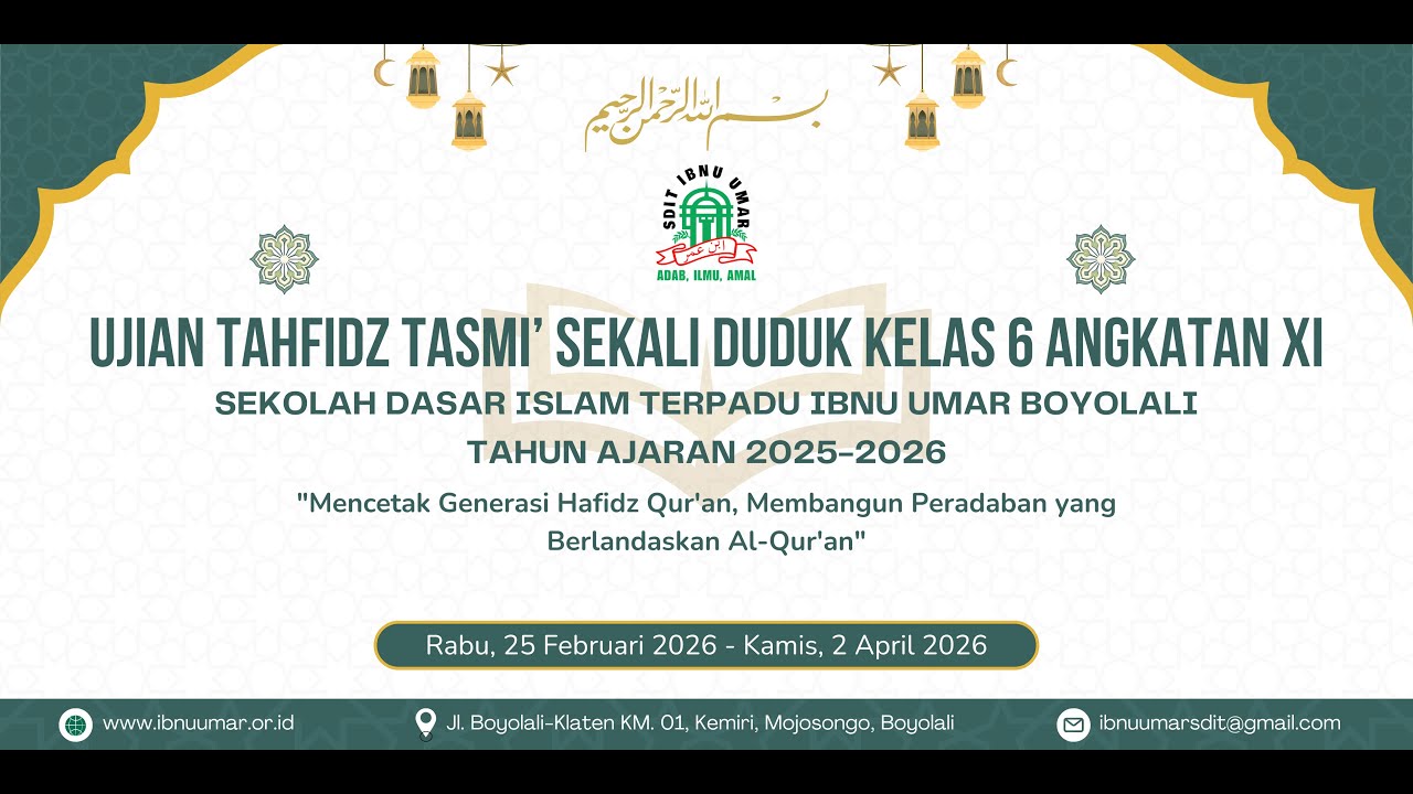 [LIVE]  UJIAN TAHFIDZ
| Basith Baroza