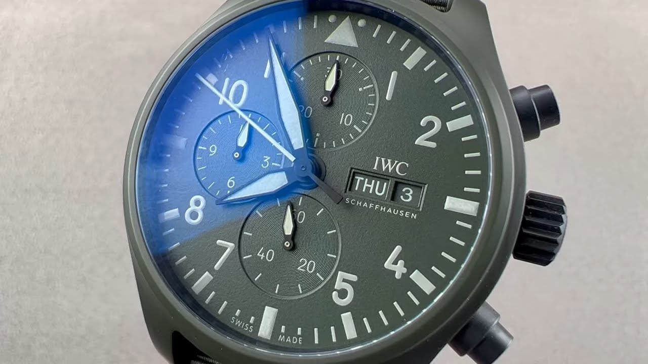 IWC Pilot's Watch Chronograph Top Gun 'Woodland' IW3891-06 | Полный обзор и описание характеристик