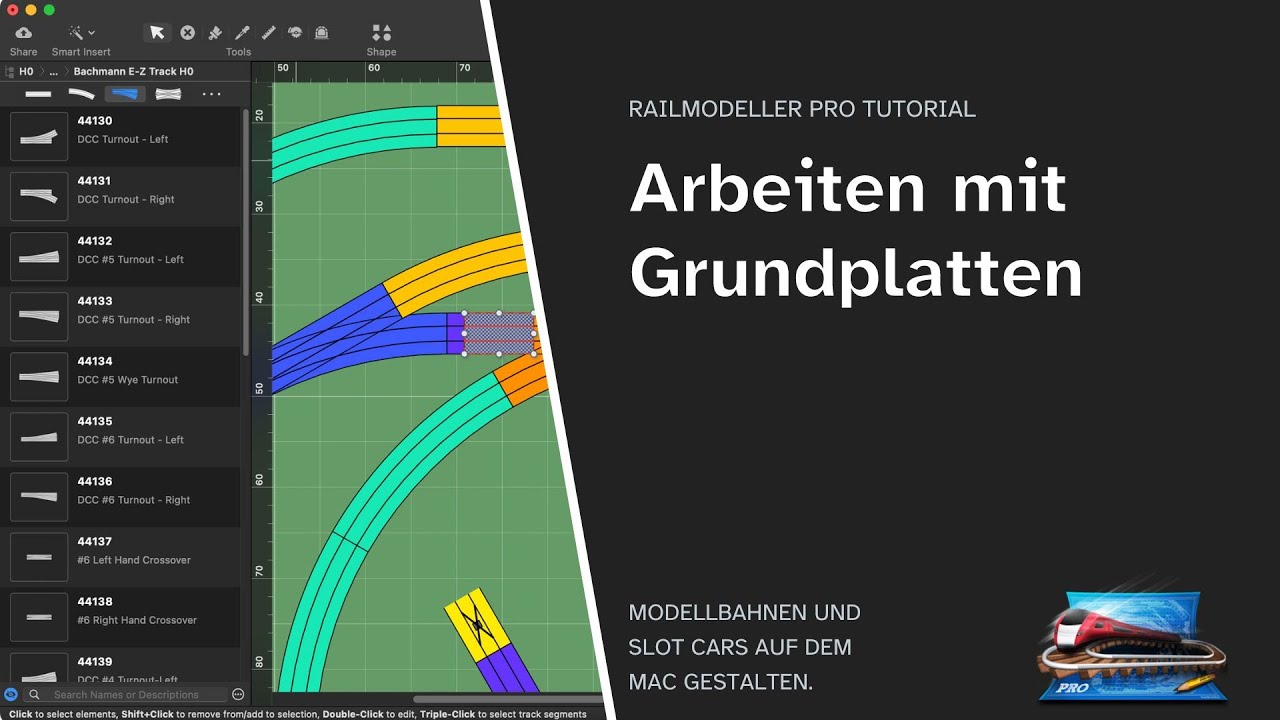 RailModeller Pro Tutorial #2: Arbeiten mit Grundplatten (deutsch)