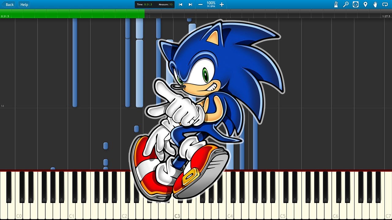 Sonic The Hedgehog 2 - Chemical Plant Zone (Piano Cover) [Synthesia]