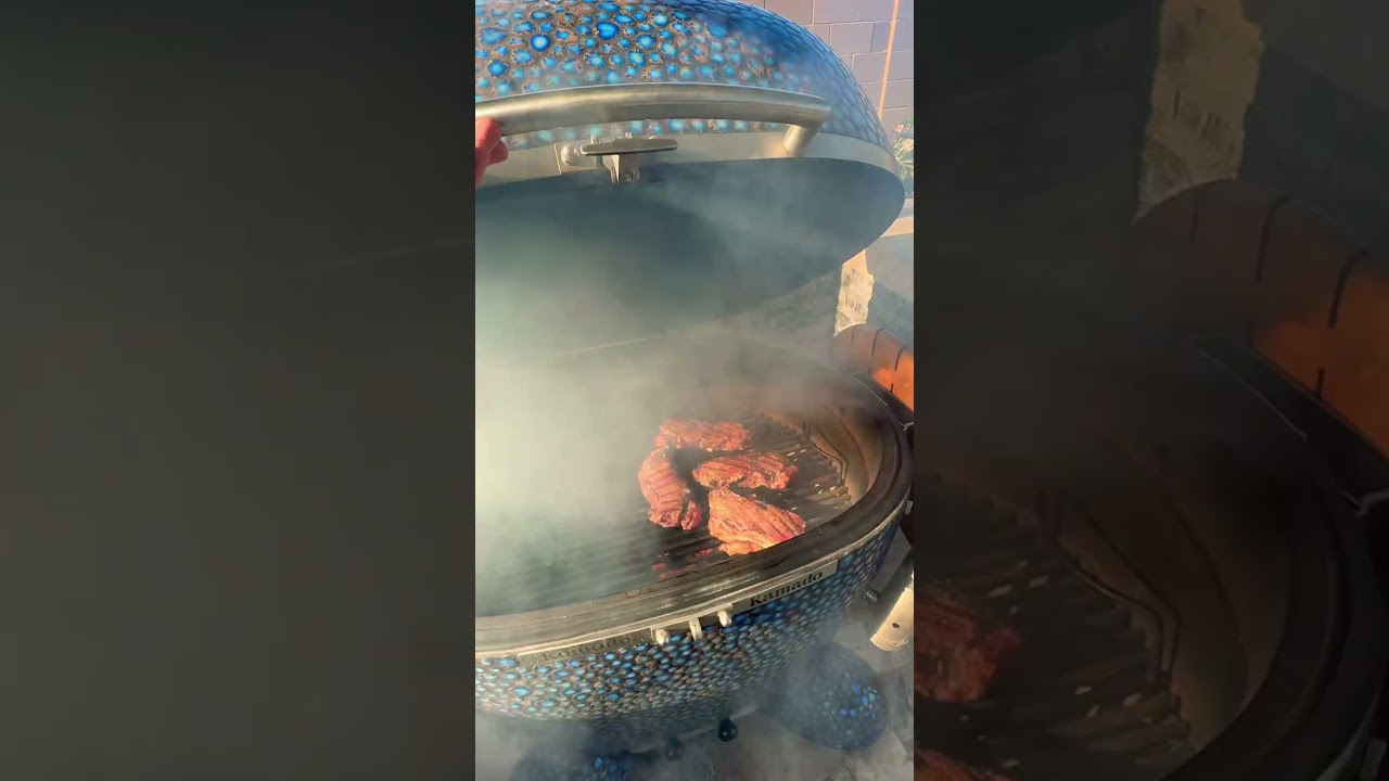 Reverse Seared NY Strip Steak on the Komodo Kamado