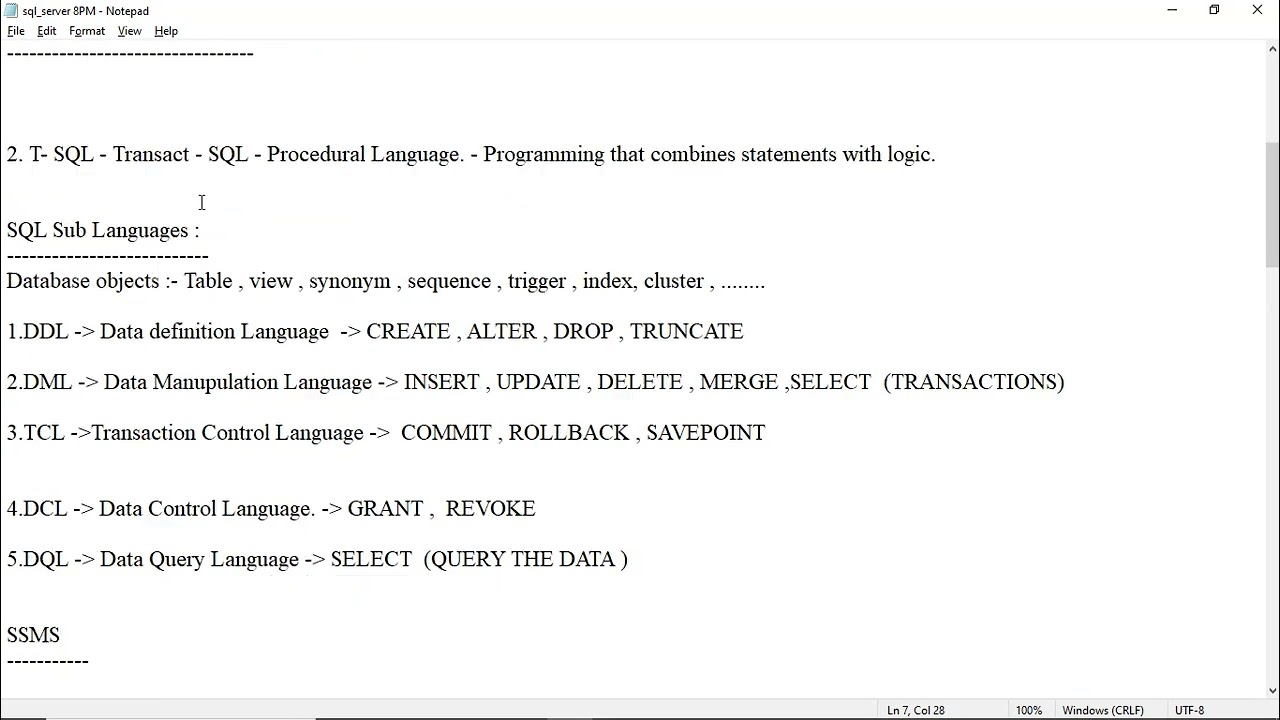 introduction to RDBMS and SQL Server