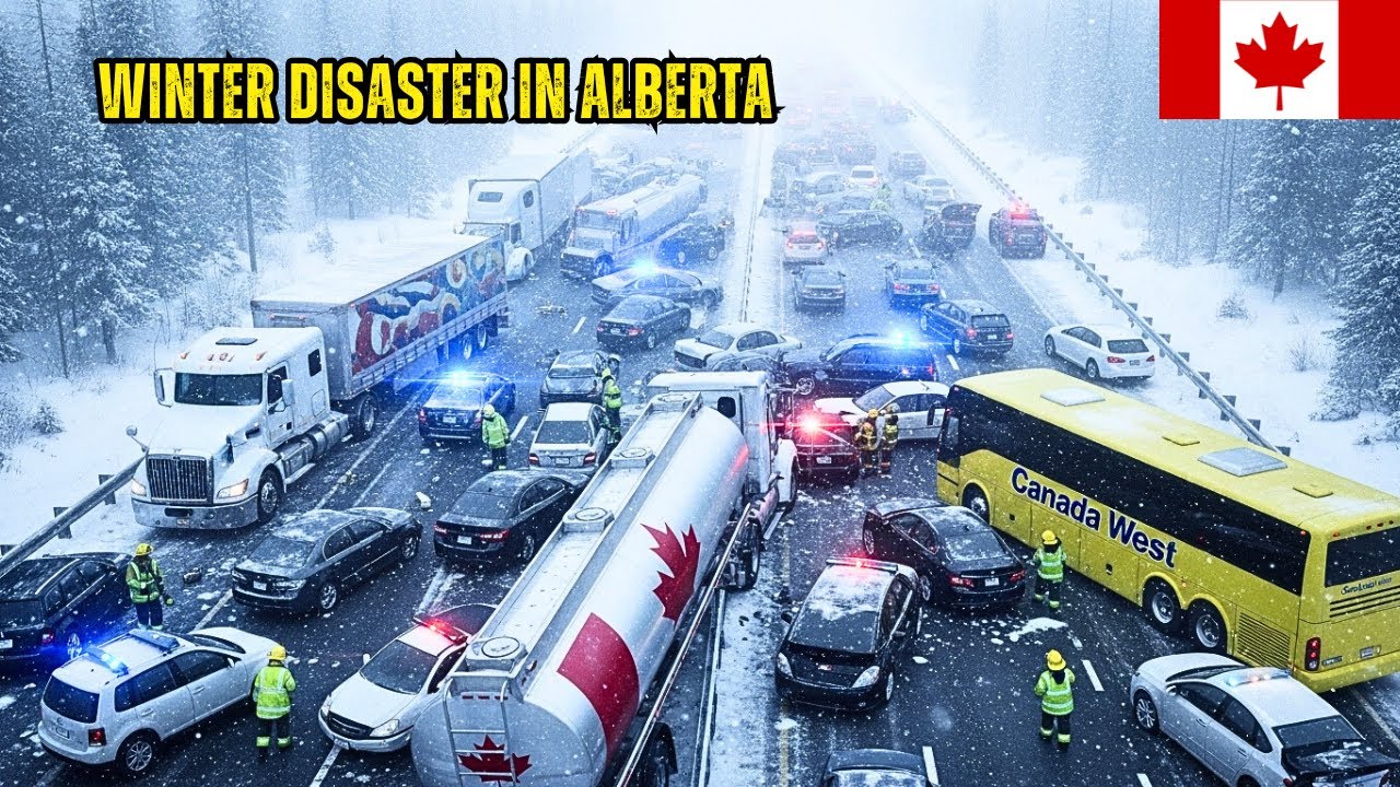 CHAOS in Alberta Canada:Alberta in Crisis! Massive Snowstorm Leaves Calgary Roads Frozen Dangerous
