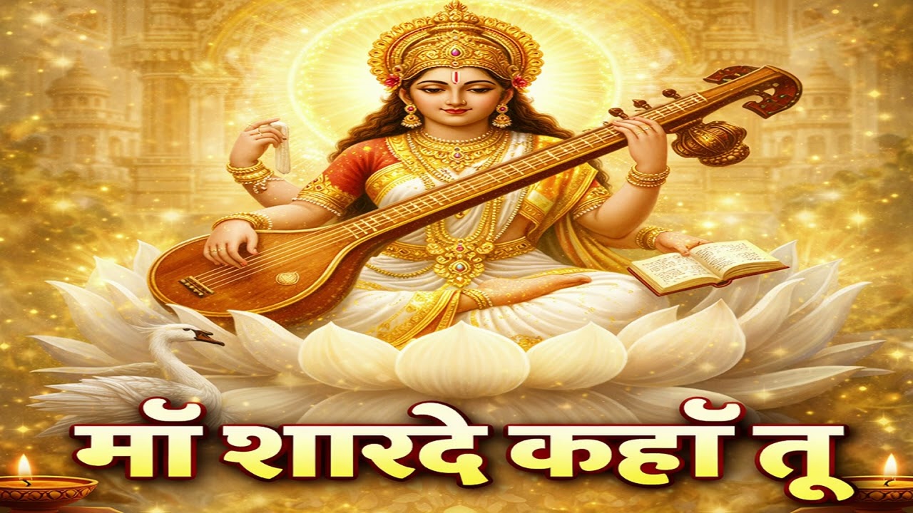 माँ शारदे कहाँ तू | Saraswati Mata Bhajan | Veena Bhajan | Knowledge & Peace