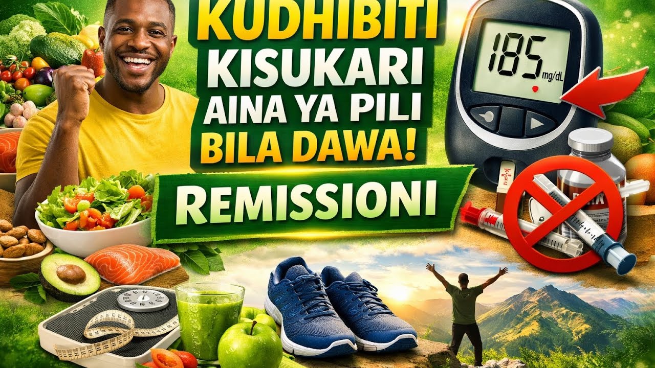 JE WAJUA SI LAZIMA KUTUMIA DAWA ZA KISUKARI KUDHIBITI SUKARI KWENYE DAMU? (Diabetic remission)