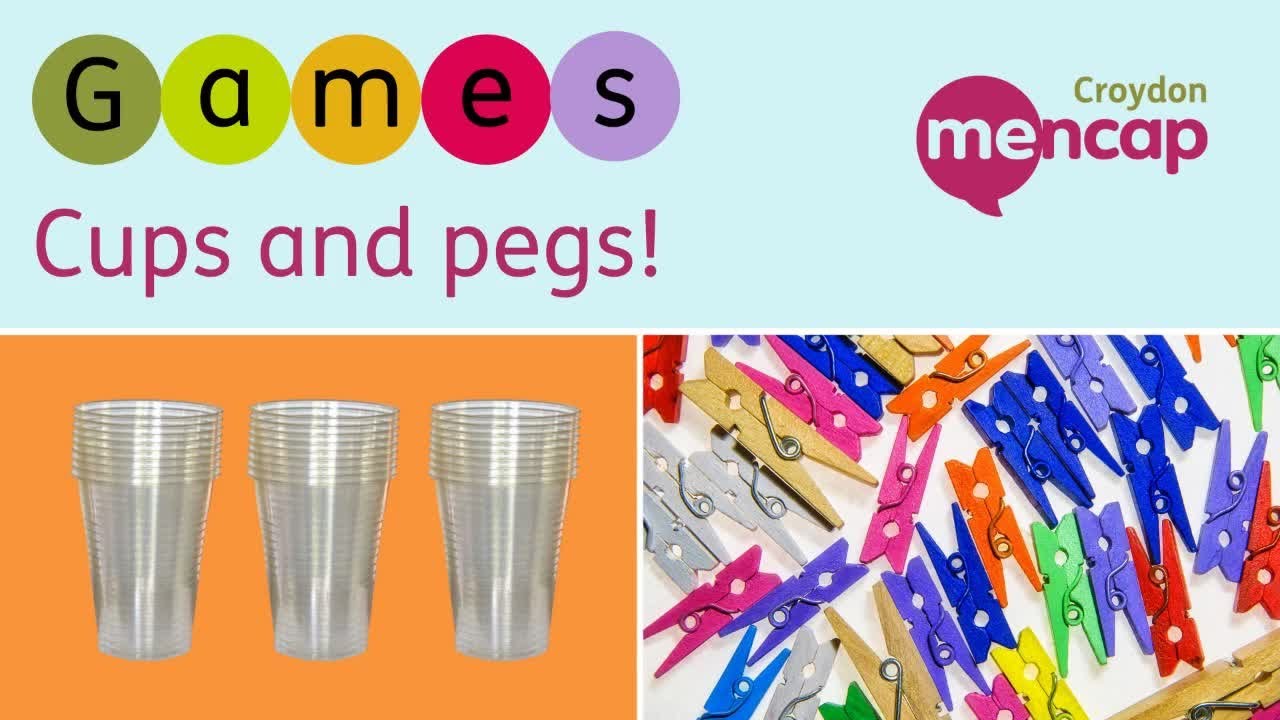 Home Activity tutorial: Cups and Pegs game - with Beckie