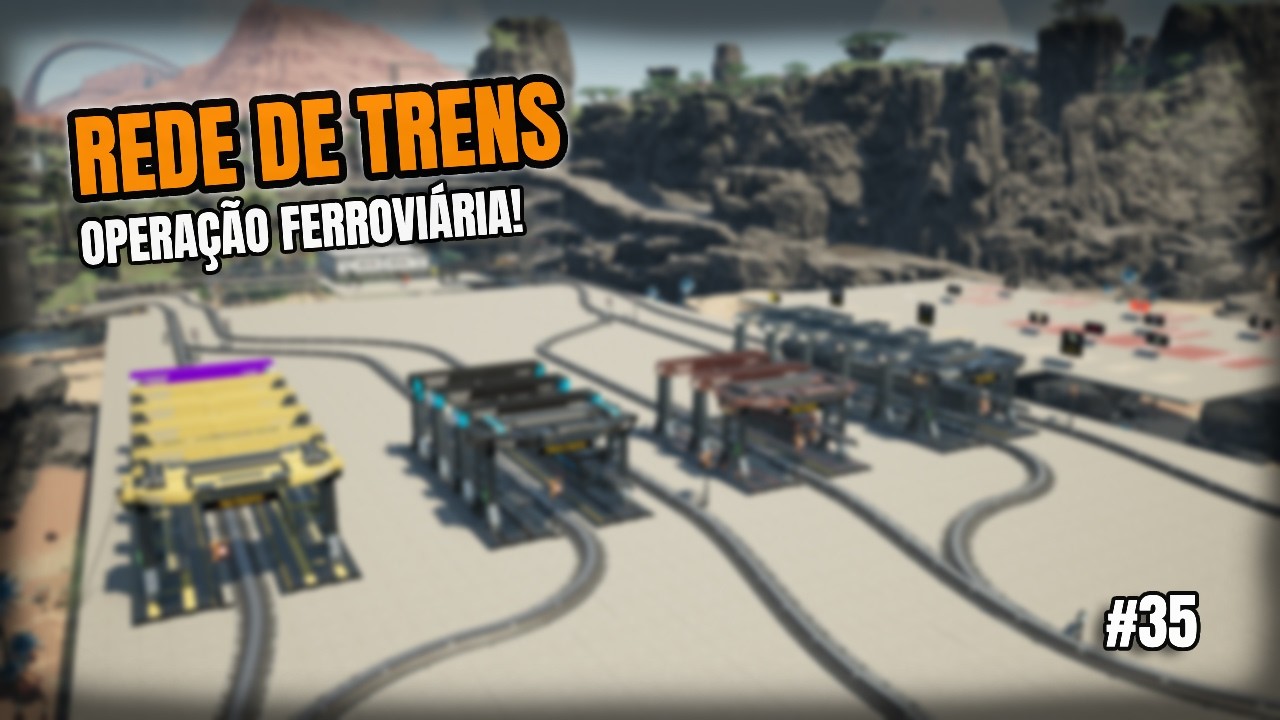 CRIAMOS UMA REDE DE TRENS PARA ALIMENTAR AS NOVAS FÁBRICAS 🚂 | Satisfactory