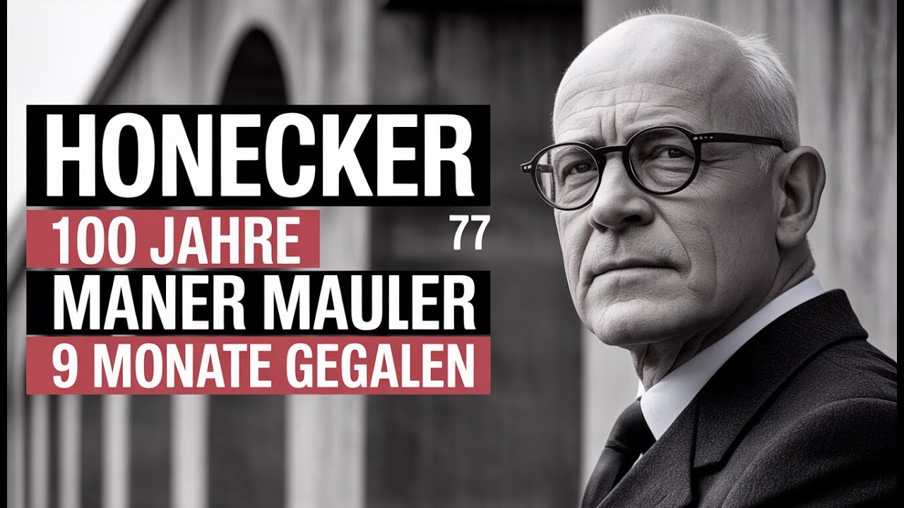 Erich Honecker: Die Mauer Wird 100 Jahre Stehen - 9 Monate Später Fiel Sie