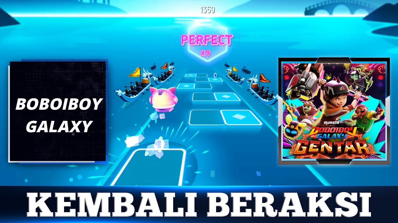 Tiles Hop: EDM Rush! - KEMBALI BERAKSI (Cover Parody) BoBoiBoy Characters!!!