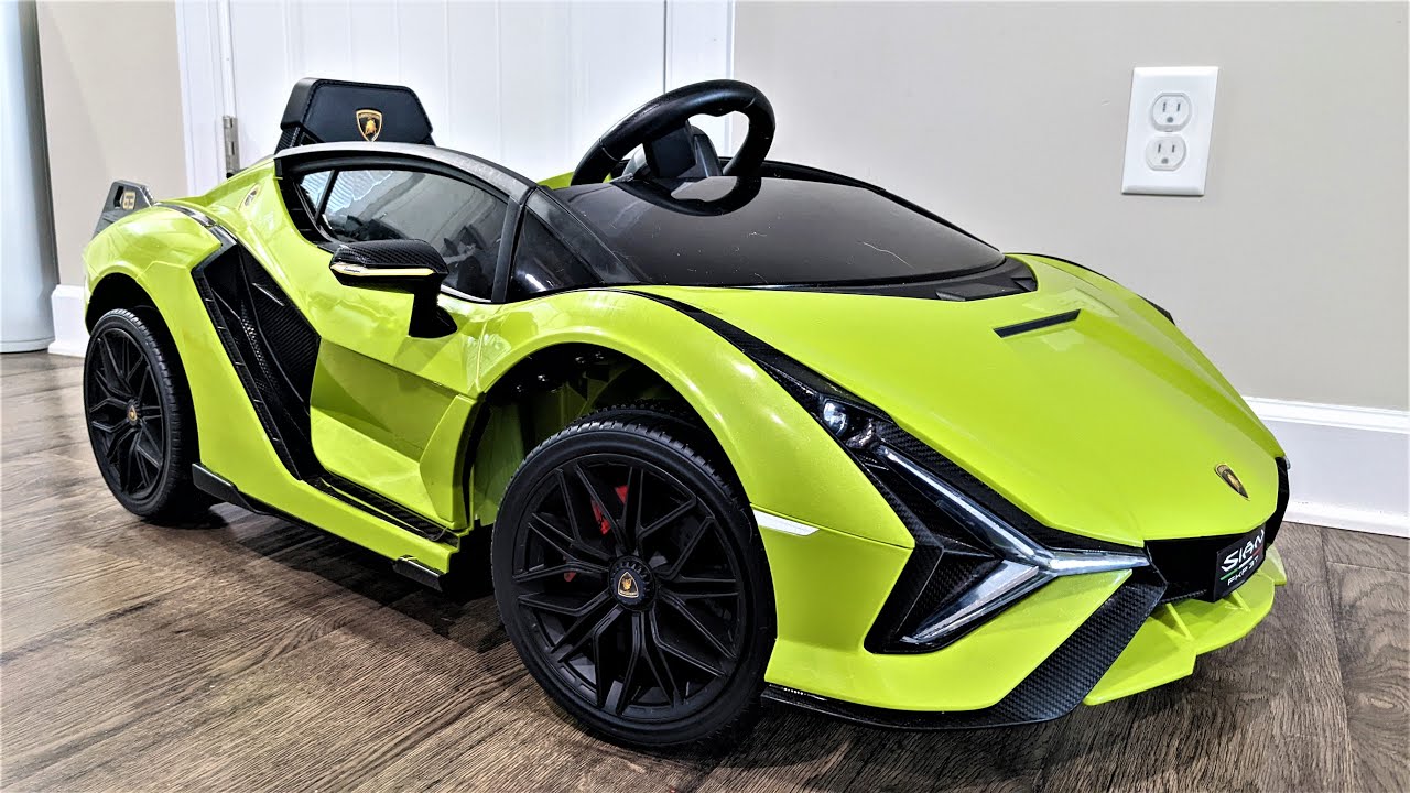 Детская спортивная машинка на батарейках Lamborghini Sian Roadster | Kidzone