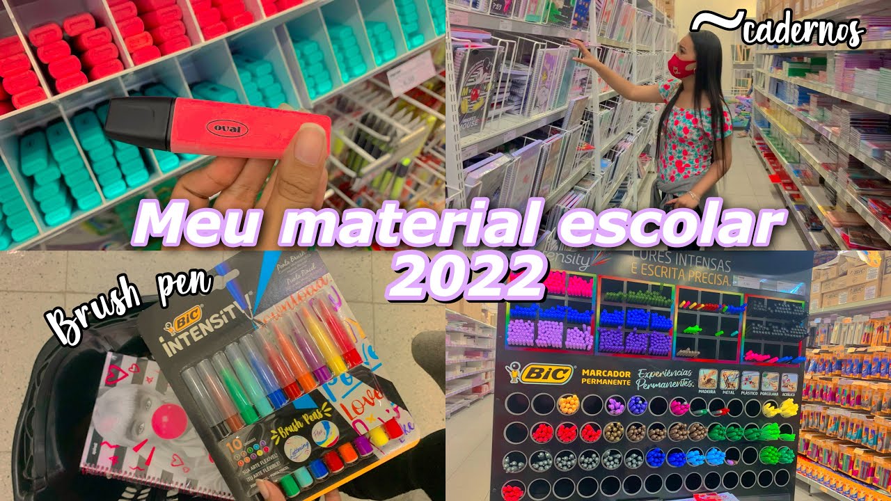 COMPRANDO MEU MATERIAL ESCOLAR 2022 ✨📚