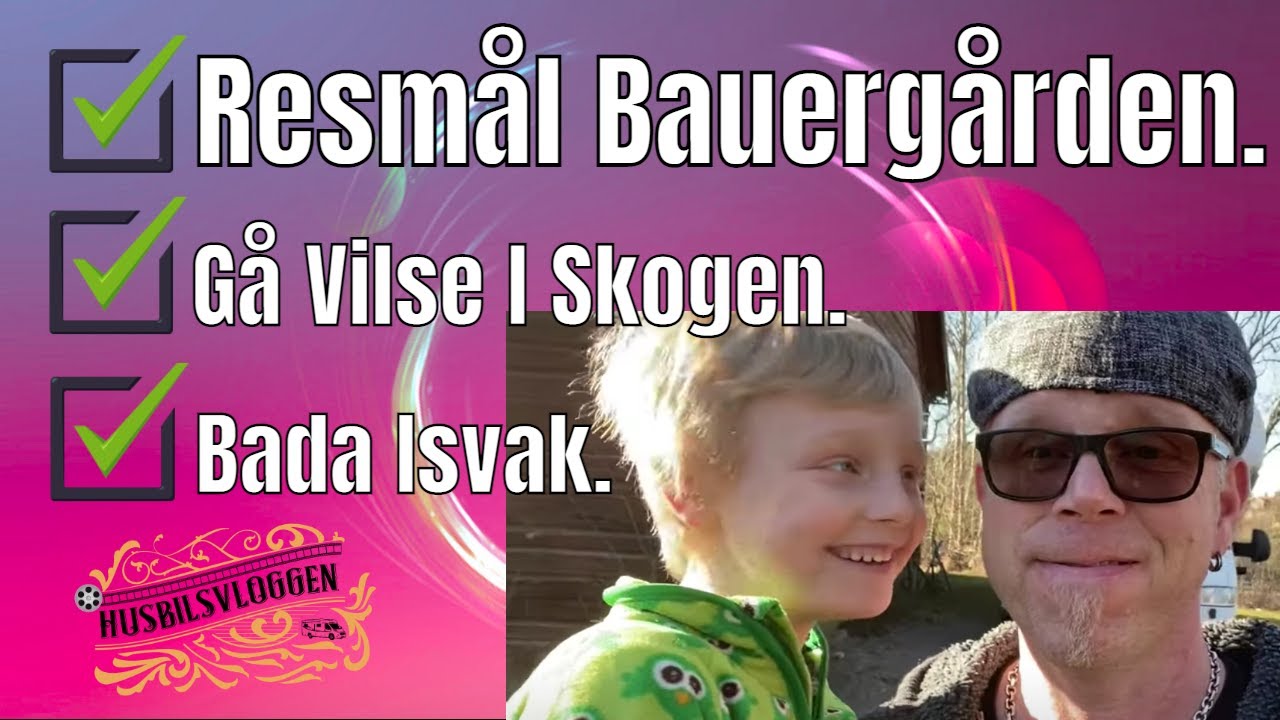 Resm&aring;l St&auml;llplats Bauerg&aring;rden Med Husbilen