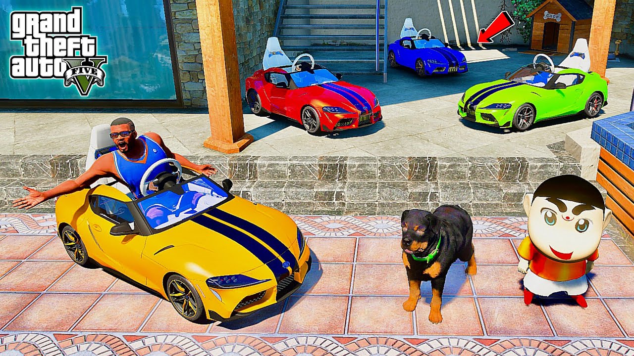 Franklin & Shinchan Buy Mini Toyota Supra Toy Car in GTA 5 | JNK GAMER