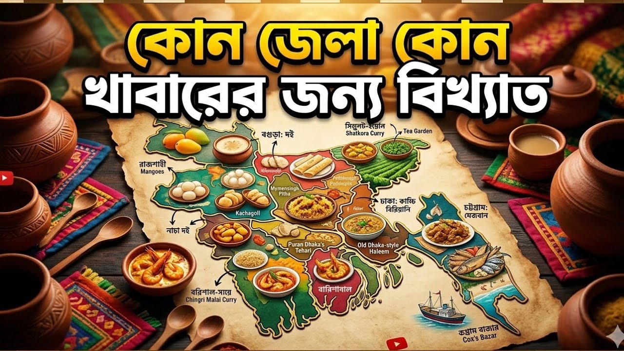 ৬৪ জেলার বিখ্যাত সব খাবার | বাংলাদেশের কোন জেলা কোন খাবারের জন্য বিখ্যাত | Travel with rd