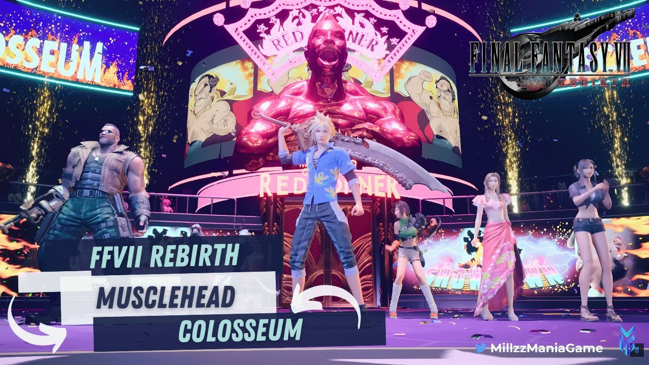 FFVII Rebirth- Musclehead Colosseum (All Challenges) | Hard Mode