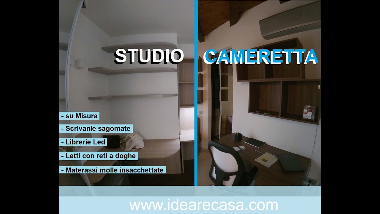 Studio e Cameretta su Misura Scrivanie Librerie Led Letti