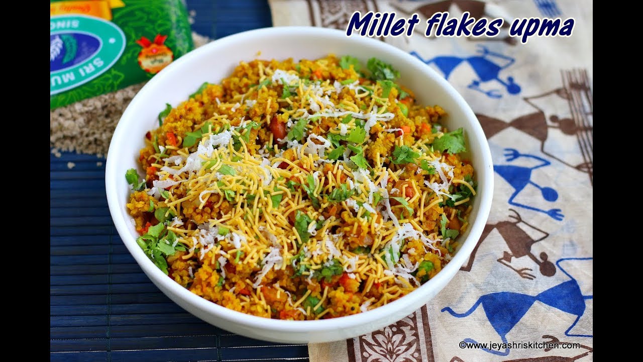 Millet flakes upma