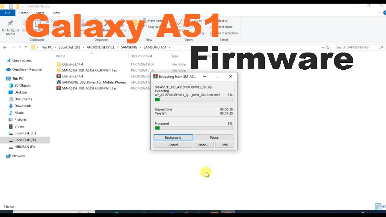 Firmware (Stock ROM) Samsung Galaxy A51 SM-A515F