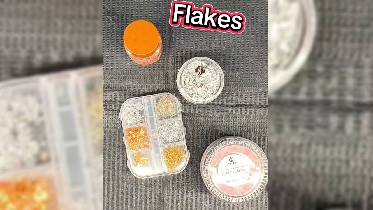 Dipping Nails Flakes Verarbeitung #nails#shiningnails #nailart #foryou #viral #naildesign #diynails