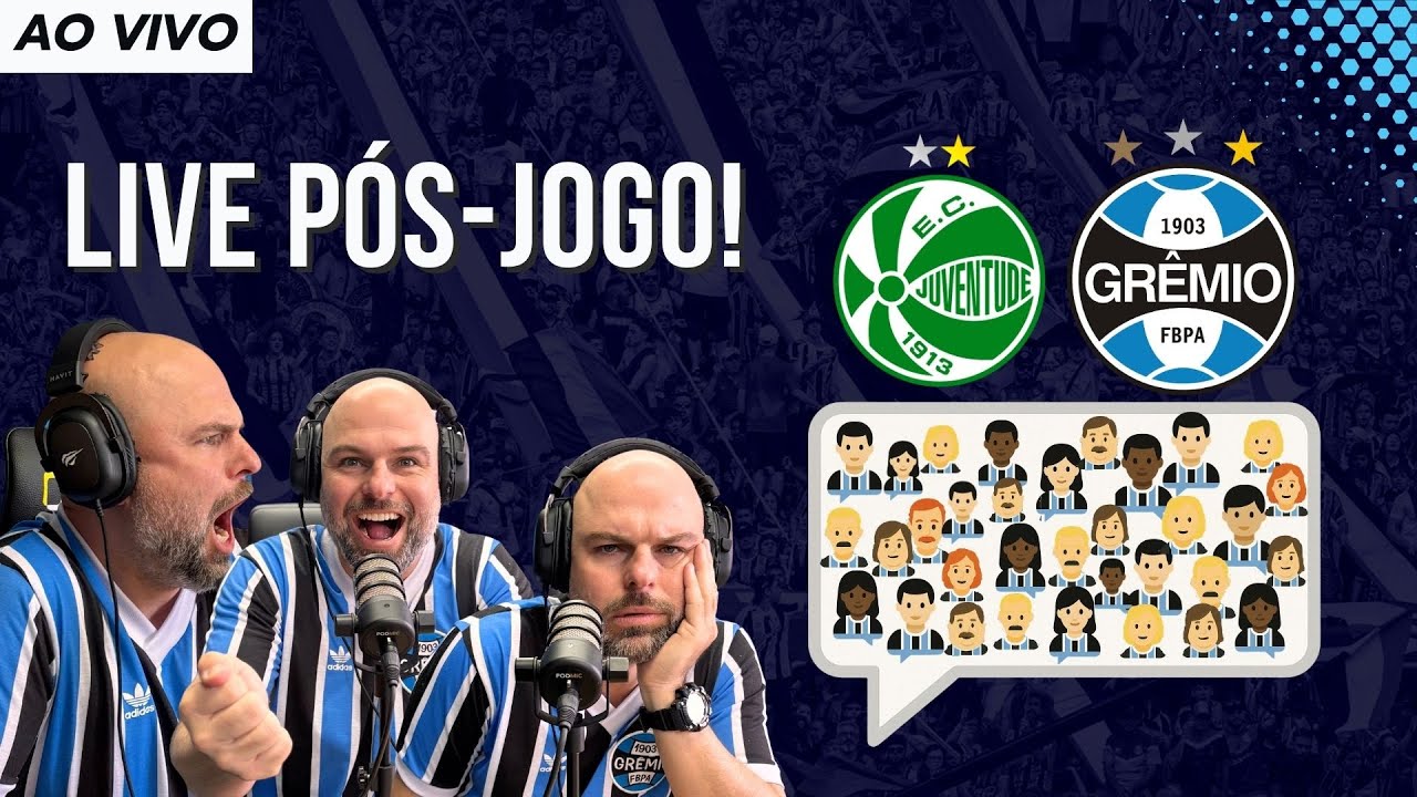 JUVENTUDE X GR&Ecirc;MIO | LIVE P&Oacute;S-JOGO | COLETIVA | AO VIVO | GAUCH&Atilde;O.