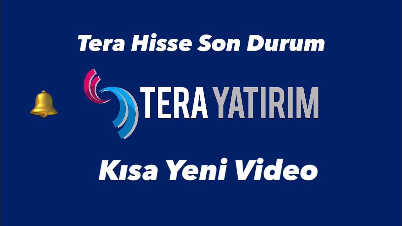 Tera Hisse Yorum Borsa Uzmanından Borsa Yorumları