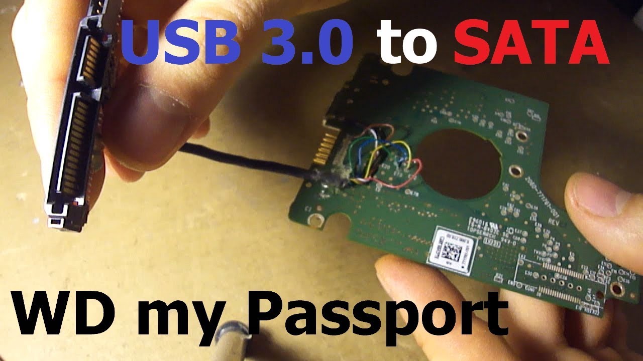 WD my passport. Переключение с встроенного USB 3.0 на SATA.