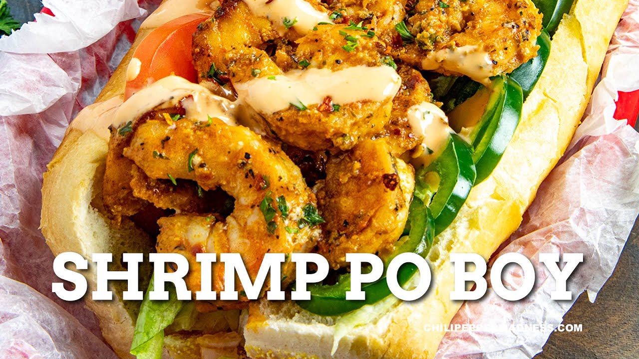 Shrimp Po' Boy Sandwich Recipe - Chili Pepper Madness