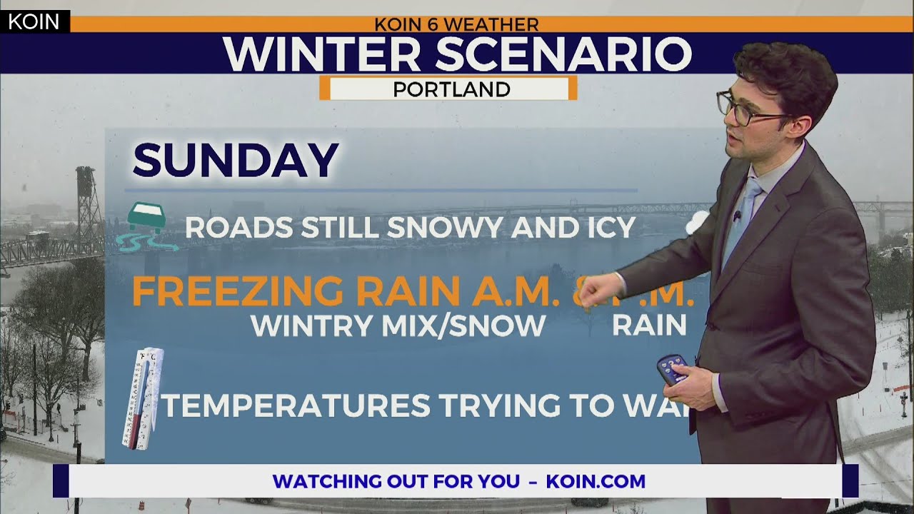 Weather forecast: A round of morning snow and freezing rain possible in Portland